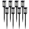 Outdoor Solar Aisle Lights 8 Pack Garden Waterproof Auto On/Off for Lawn Terrace Walkway Driveway Decoration Landscape Lighting