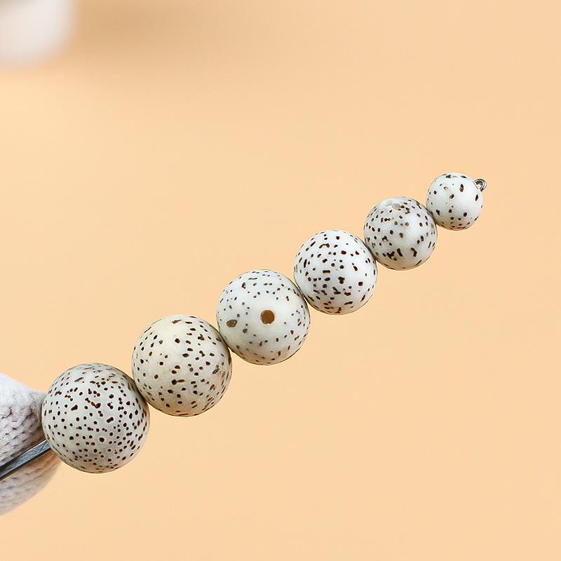 Hainan Star Moon Bodhi Seed Smooth White Beads for Buddhist Bracelets
