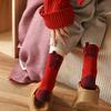 Red Socks Women'S Season Mid-Tube Socks Chinese New Year Gifts, Good Luck In The Year Of The Snake, Wedding Socks Winter