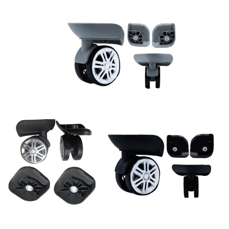 Trolley Casters Mute 360 Degree Swivel Suitcase Rubber Wheels 60x12mm 4pcs/Set