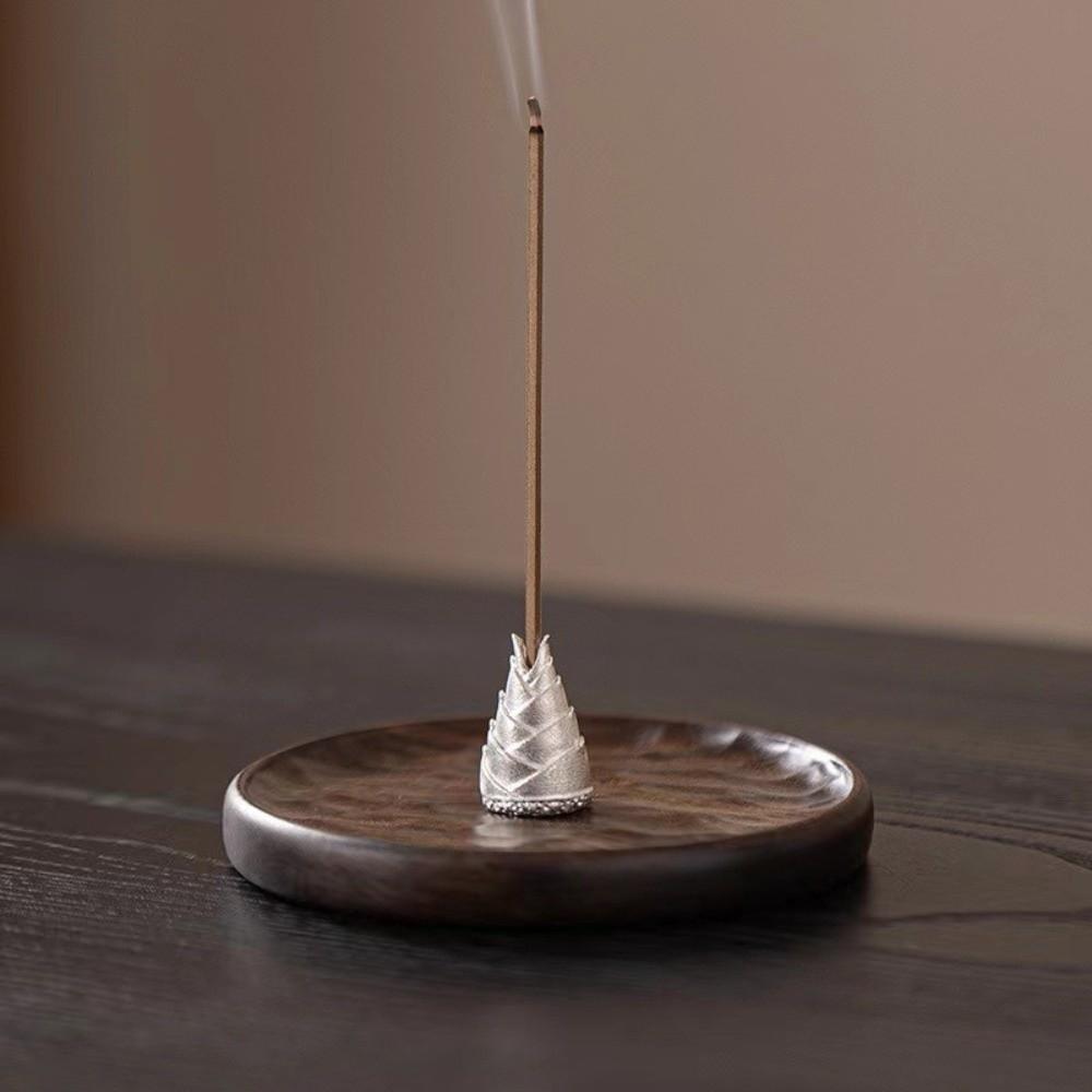 Wooden Incense Burners Retro Carved Incense Holder Creative Burner Ash Catcher  Office Desktop