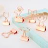 5 STÜCKE metall Büroklammer Foldback Metall Binder Clips gold Grip Klemmen Papier Dokument Büro Schule Schreibwaren stil zufällig