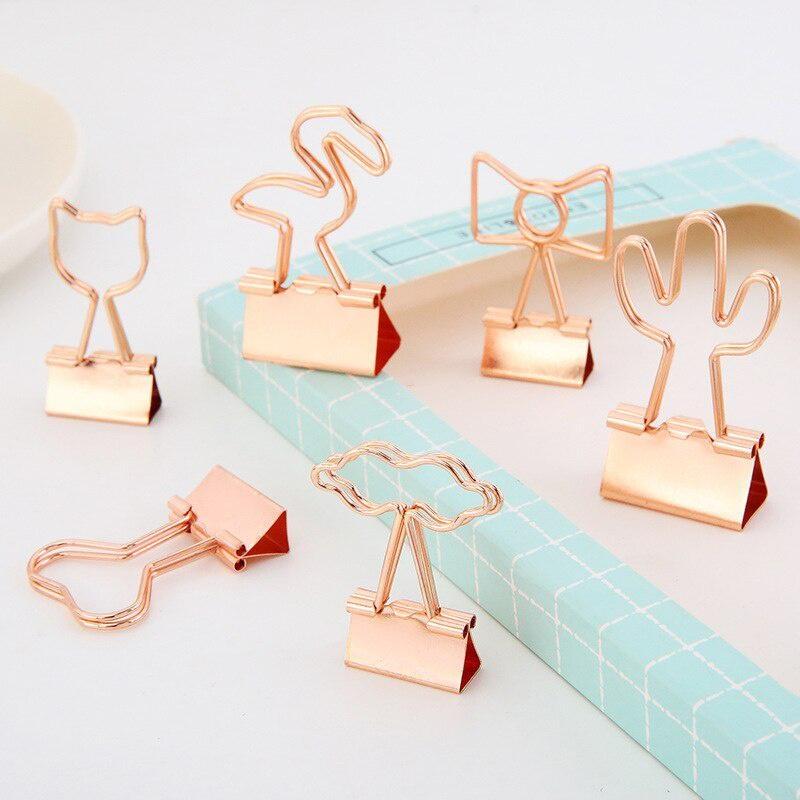 5 STÜCKE metall Büroklammer Foldback Metall Binder Clips gold Grip Klemmen Papier Dokument Büro Schule Schreibwaren stil zufällig