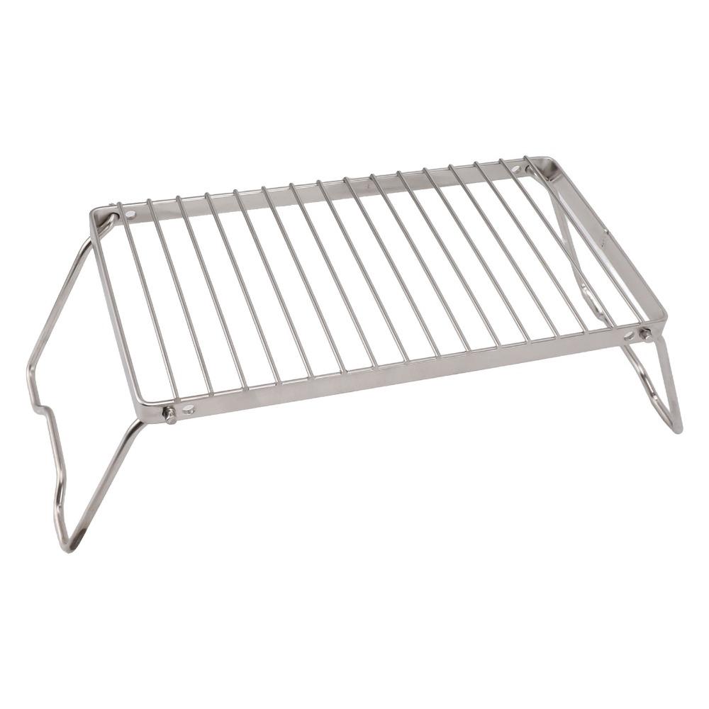 Sliver Backpacking Grill Stainless Steel Folding Grill Rack Campfire Grill  Camping Grate