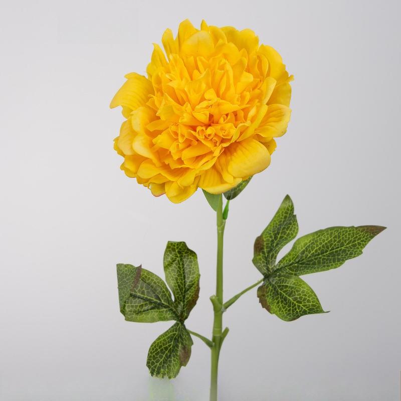 6pcs Real Touch Silk Fake Flowers Artificial Peonies Branch Hotel Decor White Flower Simulation Peony Festival Party Decoration