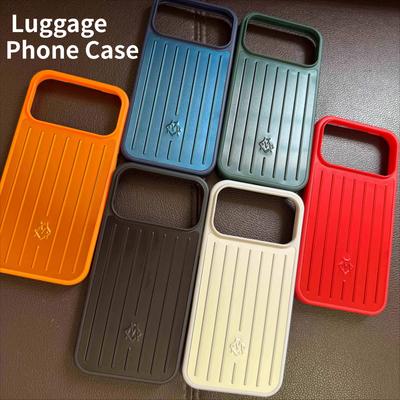 INS Style Premium Luxury 3D Travellers Luggage Phone Case for IPhone 17 Pro Max 16 15 14 Aluminum Alloy Back Protect Cover with Gift Box Packaging
