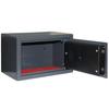 Digital Safe with Lock Dark Grey 31 x 20 x 20 cm Steel