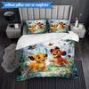 Lion king 3pcs K-pop music group Bedding set,Ideal for Bedroom, Dormitory,Including Duvet Cover And 2pcs Pillowcases,Fan gifts