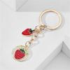 Lovely Keychains Cherry Heart Plant Fruit Keyrings Pendant Designs for Trendy Women And Girls As Friendship Gifts