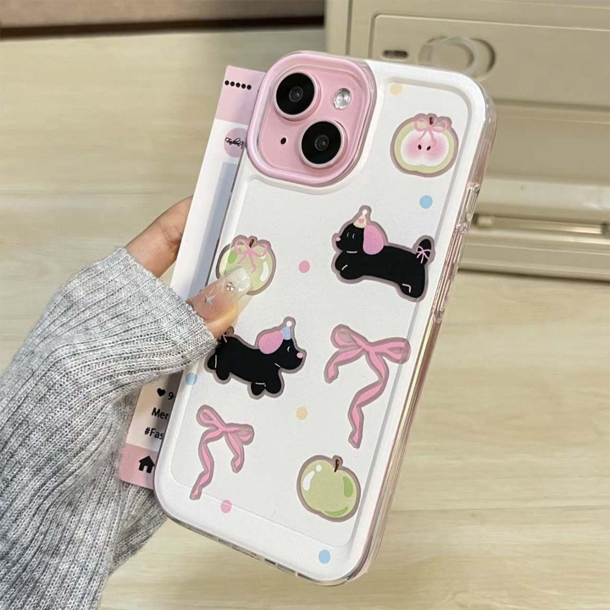 

Cute Cartoon Transparent Phone Case for IPhone 13 for IPhone 15 Phone Case Heat Dissipation Anti-fall Phone Case For iPhone 16PROMAX