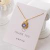 Versatile Luxury Titanium Steel Necklace with a Colorfast Pendant - Simple Niche Design Clavicle Chain for Women.