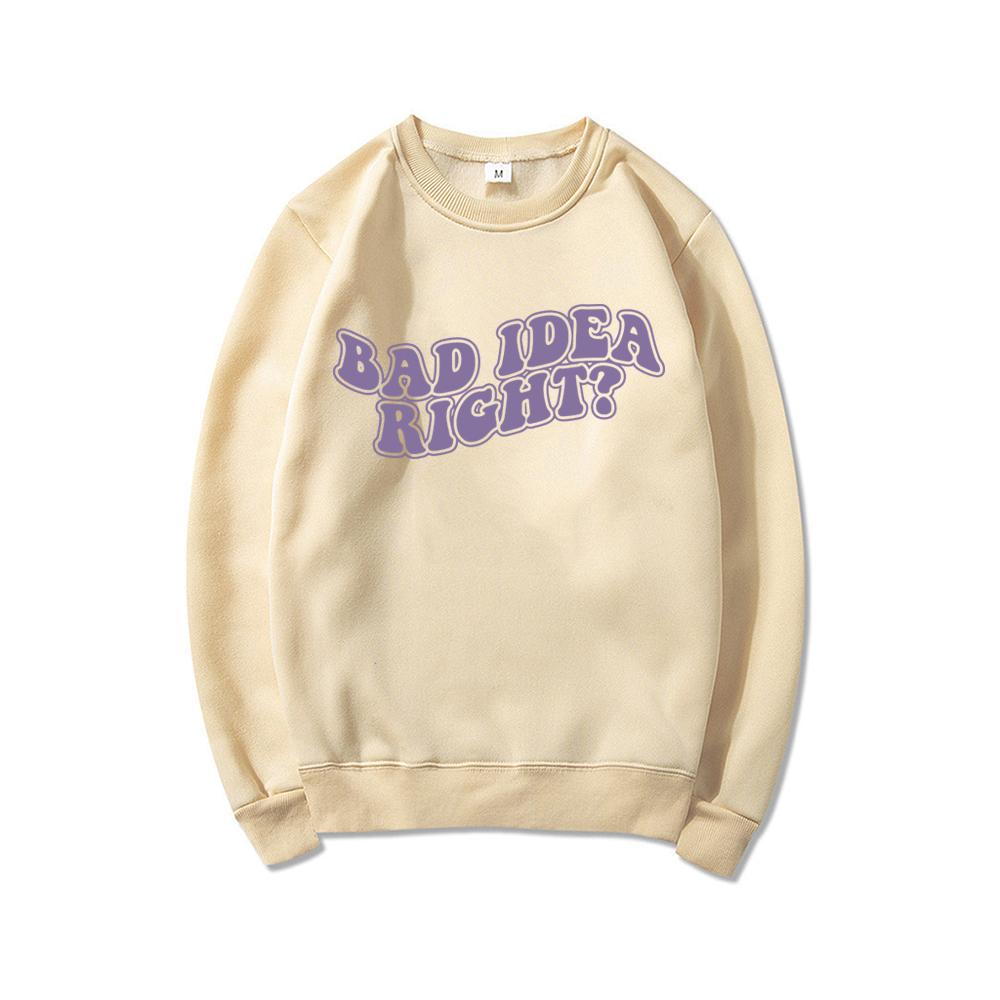 Bad Idea Right Sweatshirt Olivia Guts Album Sweatshirts Album Songs Merch Women Hoodies Long Sleeve Pullovers Gift for Fans