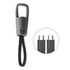 Portable Keychain Data Cable USB C PD60W Fast Charge Braided Nylon Alloy for Multiple Devices