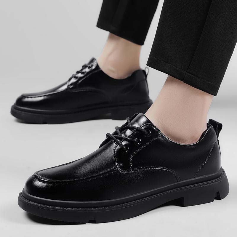2025 Lightweight Casual Leather Shoes High Quality Minimalist Style Versatile Men's Comfortable Non-Slip Driving Shoes
