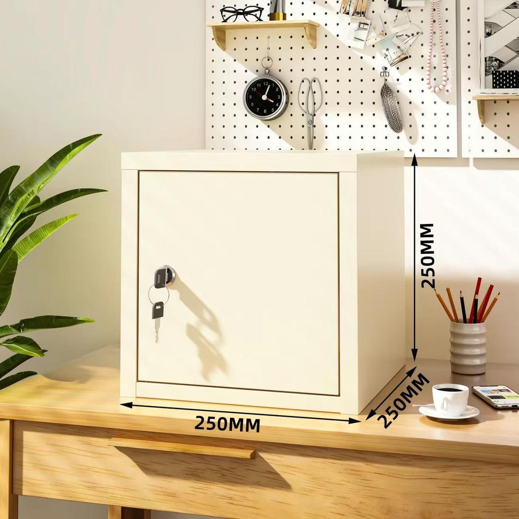 Lockable Steel Desktop File Organizer for Home or Office