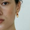 Stainless Steel Colorful Oil Drop Sweetheart Dangle Earrings for Women - Versatile Everyday Accessories