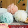 1/3Pcs Large Bath Balls Color Blocking PE Soft Scrubbing Bubble Net Dual Shade Random Color Bath Flower for Relaxing Bath Time