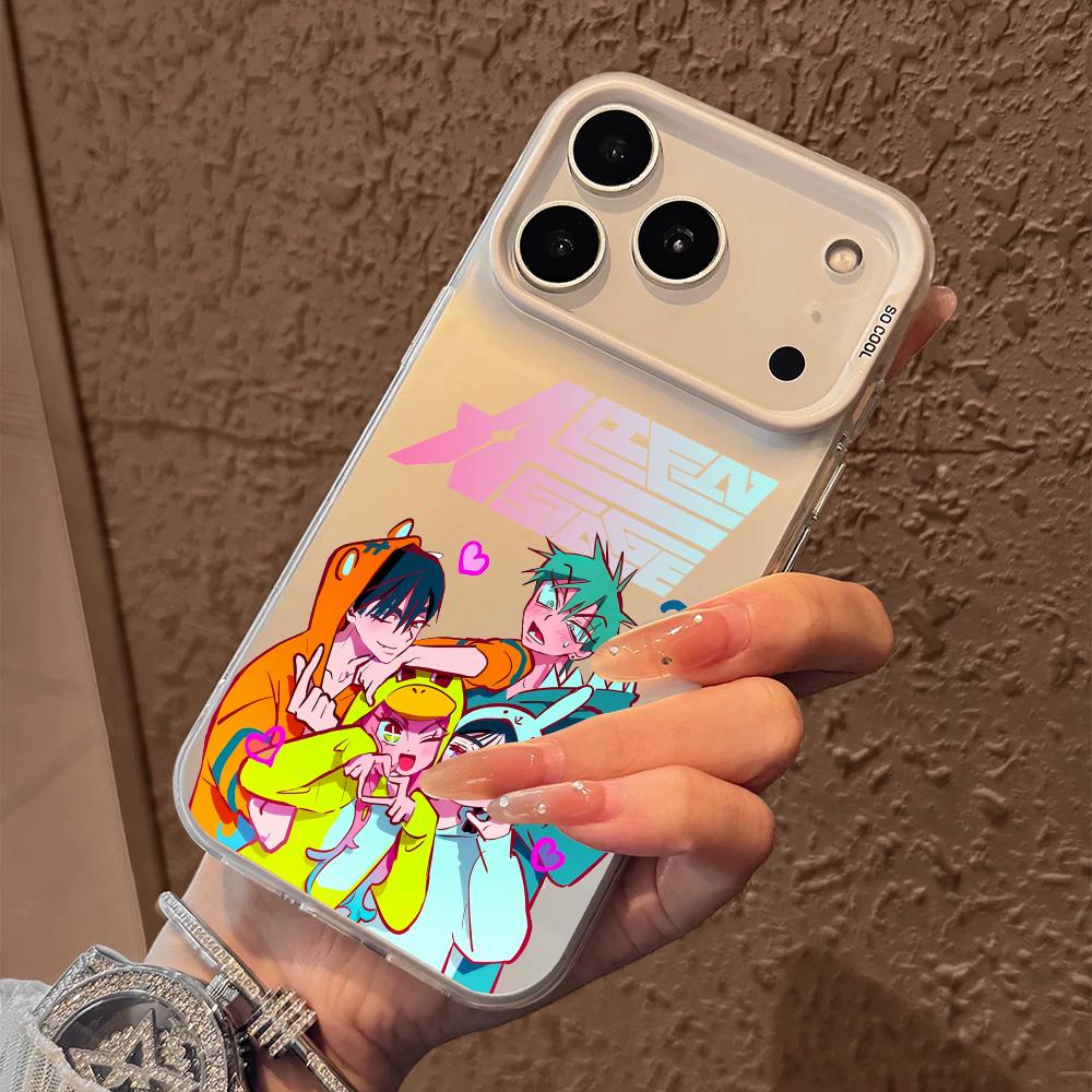 Anime A-ALIEN STAGE Phone Case For iPhone 17 16 15 14 13 12 11 Pro Max Air Matte Laser Aurora Shockproof Funda