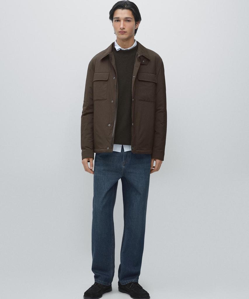 Massimo Dutti Collar Pocket Overshirt