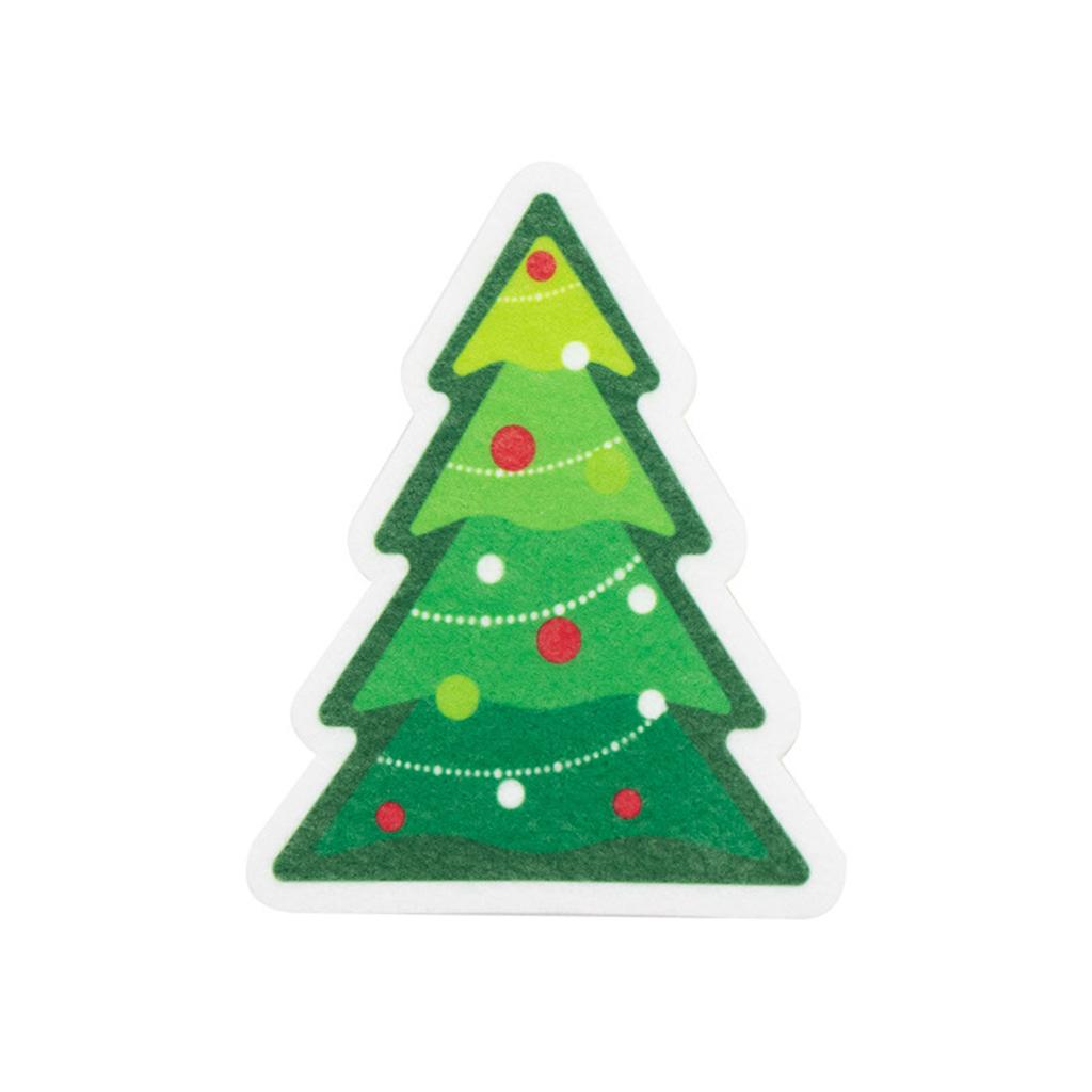Cleaning Sponge Rubs Christmas Cartoon Cleaning Sponge Wood Pulp Cotton Cleaning Brush Kitchen Bathroom Household Clean