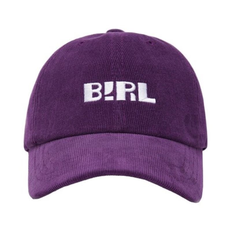 

BIRL Embroidered Corduroy ball cap PURPLE PURPLE