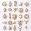 2pieces 3D Metal Zircon Nail Art Jewelry Japanese Nail Decorations Top Quality Zircon Crystal Manicure Zircon Diamond Charms