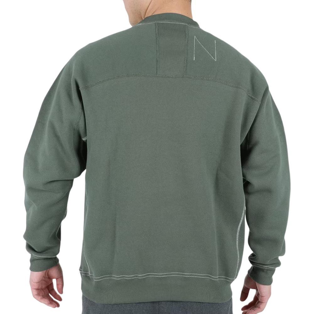 New Balance 1000 Sweat Crew Regular Fit Asia Sizing 'Grey Green' Men's AMT25019-NSE