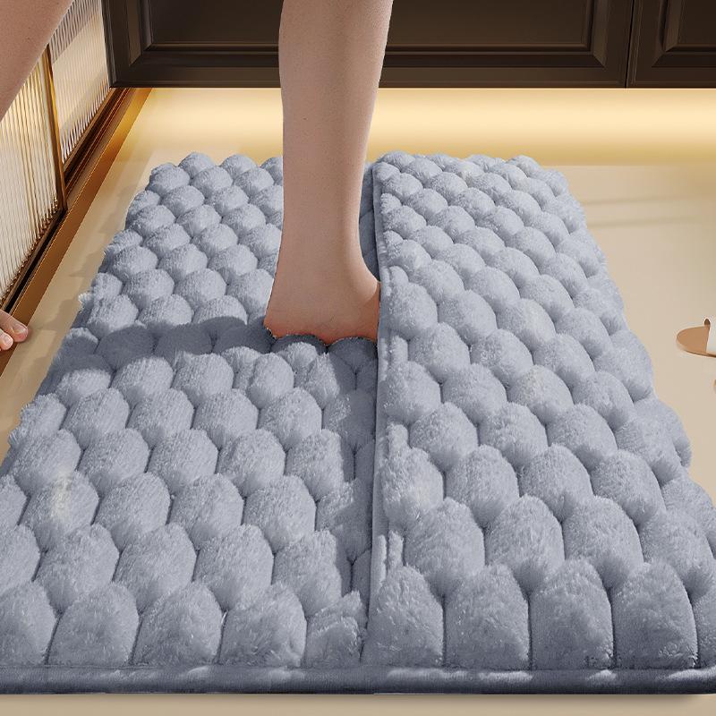 Memory Foam Quick-Dry Bath Mat - Absorbent Floor Mat for Shower, Bathroom, or Entrance.