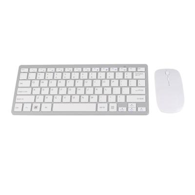 Keyboard Mouse Set 2.4G Wireless 78 Keys USB Thin Etched Keycaps Ergonomics Mute Button Computer