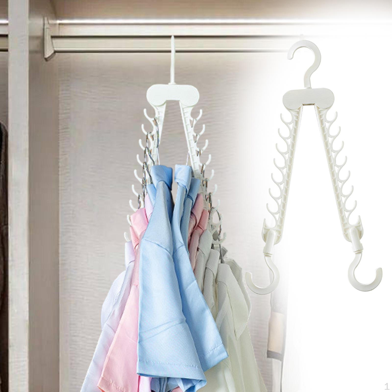 

Foldable Clothes Hanger Travel Hangers Wardrobe Closet Organizer Drying Rack Space Saving