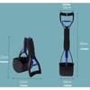 Dog Pooper Scooper Pet Long Handle Jaw Poop Scoop Picker Excrement Collector Clean Tools Outdoor Foldable Animal Feces Cleaner