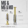 30 Sets Stainless Steel Drywall Concrete Drilling Plug Expansion Bolt Fasteners Self-Tapping Screw And Expansion Tube Anchor Kit