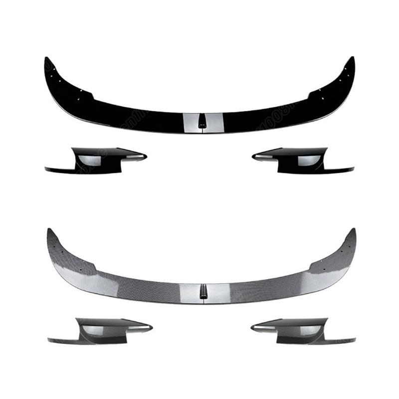 Para BMW F10 F11 M5 2011 2012 2013 2014 2015 2016 2017 Alerón de Labio de Parachoques Delantero de Automóvil Hoja Ala Trasera Spoiler de Mentón Delantero Kit de Carrocería