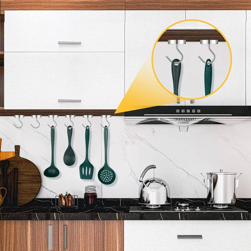 3/6 Pack Magnetic Hooks 60LBS Heavy Duty Magnetic Hooks, Neodymium Magnet Hooks for Hanging, Magnet with Hooks Strong Magnetic