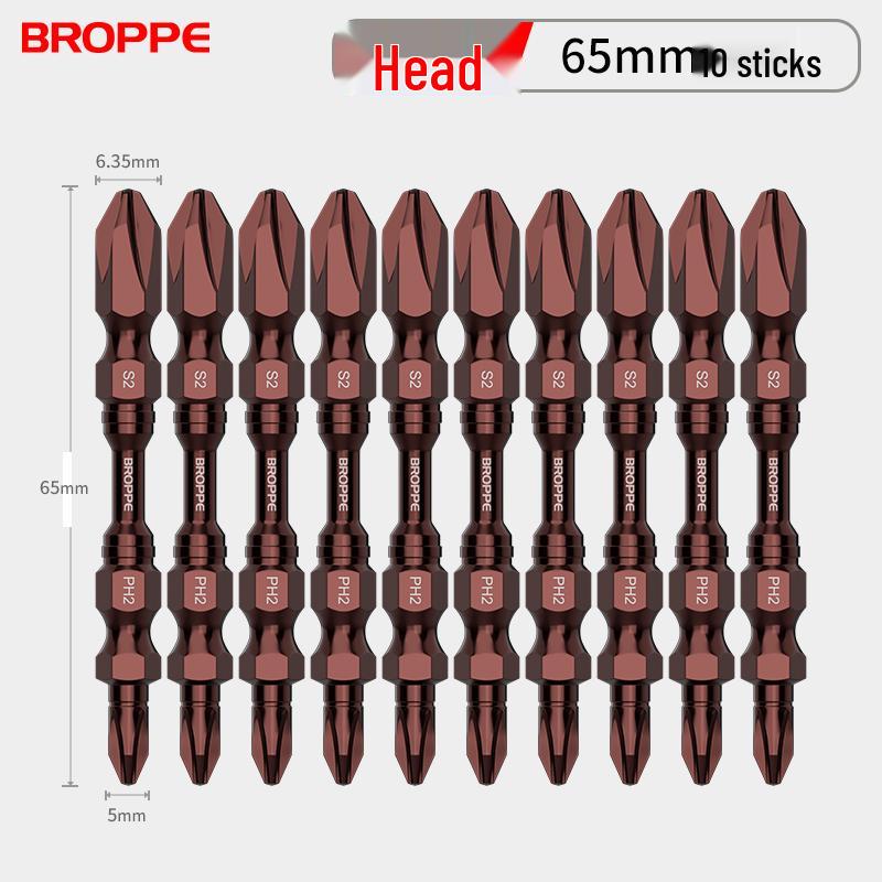 Double-Ended Strong Magnetic Screwdriver Bit Set with Phillips & Flathead Tips