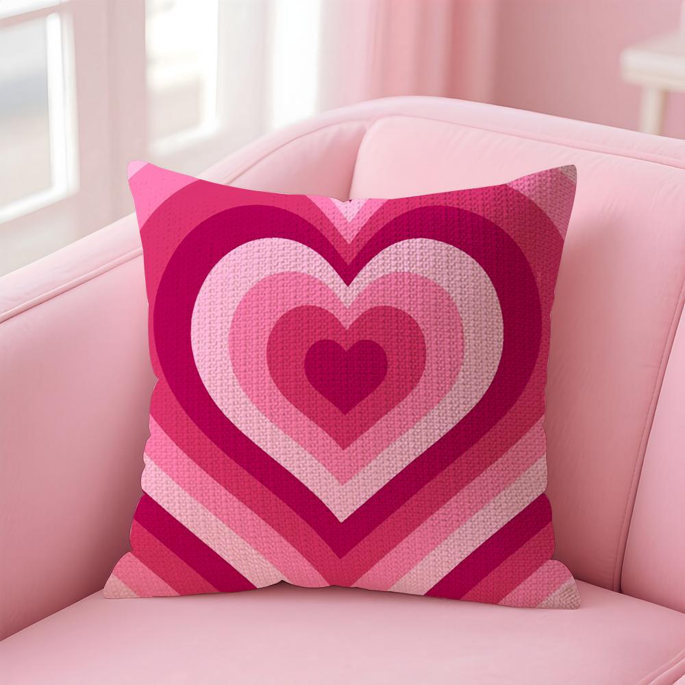 

Sweet Love Cushion Cover Pillowcase Uiltra Soft Skin Friendly Fabric Cloud Like Comfort Conceadled Zipper 30x30 cm