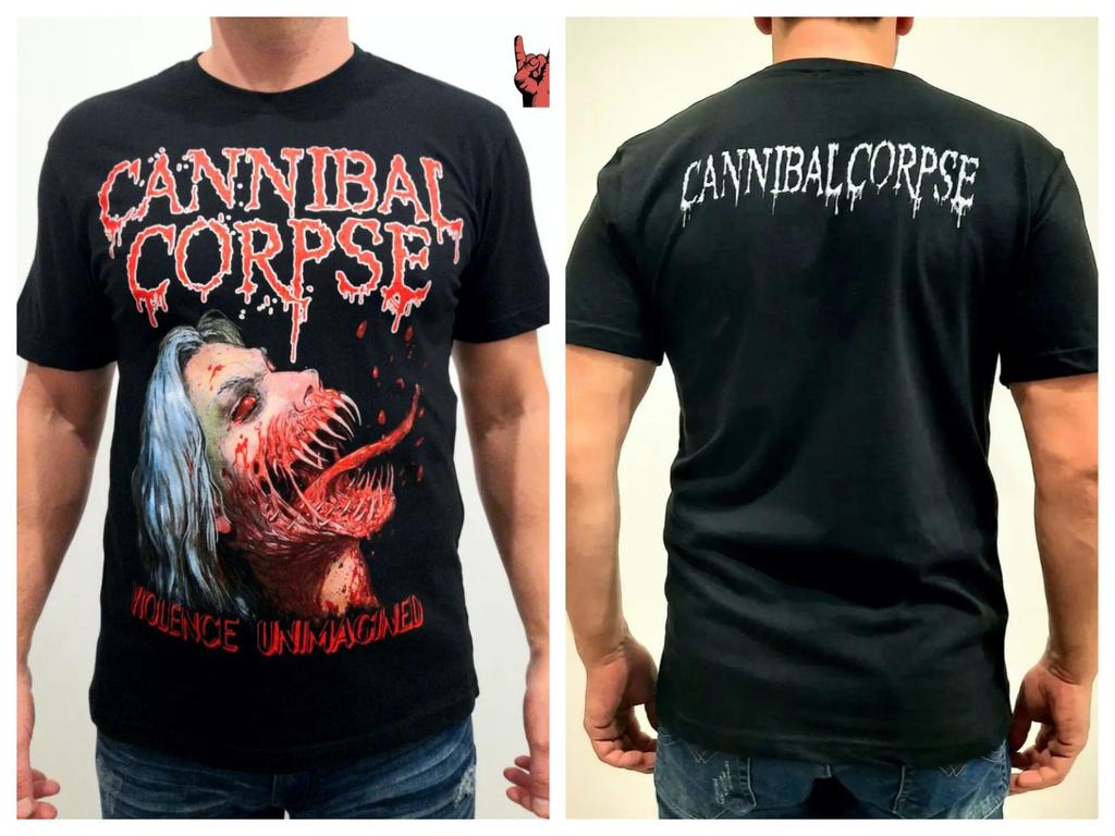 Cannibal Corpse Short-sleeved Printed Crew Neck Retro Cotton T-shirt Summer Breathable Hip Pop T-shirt Top Y2K Hip Pop Unisex