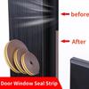 1 Roll 5M Door Window Seal Strip DIEP Self-adhesive Acoustic Foam Sealing Strip Tape Insulation Windproof Rubber Weatherstrip