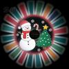 Christmas Tree Projection Lights Outdoor Solar Fence Light, Waterproof Cute Snowman Xmas Decorative Hollow Metal Lamps Projector Wall Light for Garden