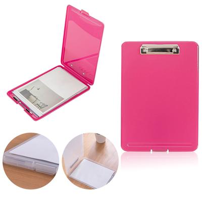 Carpeta portapapeles A4 de plástico con clip para guardar papeles, ideal para guardar en la oficina