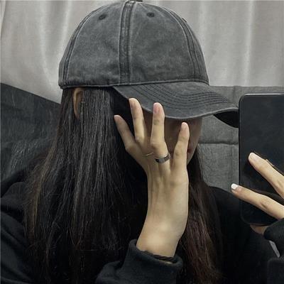 Washed Cotton Adjustable Solid Color Baseball Cap Women Men Unisex Couple Cap Fashion Hat Snapback Cap High Quality