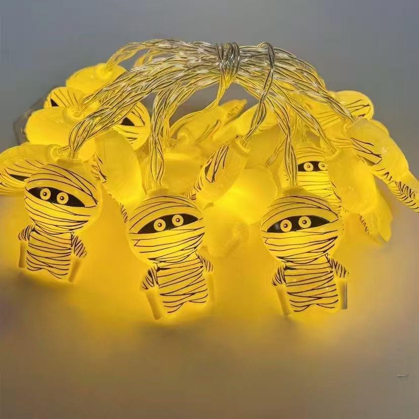 2025 Waterproof Outdoor LED Halloween String Lights for Courtyard Decoration and Atmosphere.