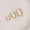 14K Gold-Filled U-Shaped Twisted Ear Cuff Hoops - Fashionable, Lightweight, Classic Earrings