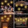 5/10Pack Connectable LED Firework String Lights Outdoor Plug In Starburst Lights Waterproof Christmas Garland Fairy Light