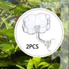 2 Easy-to-install Mini Acrylic Shrimp Feeders with Suction Cup.