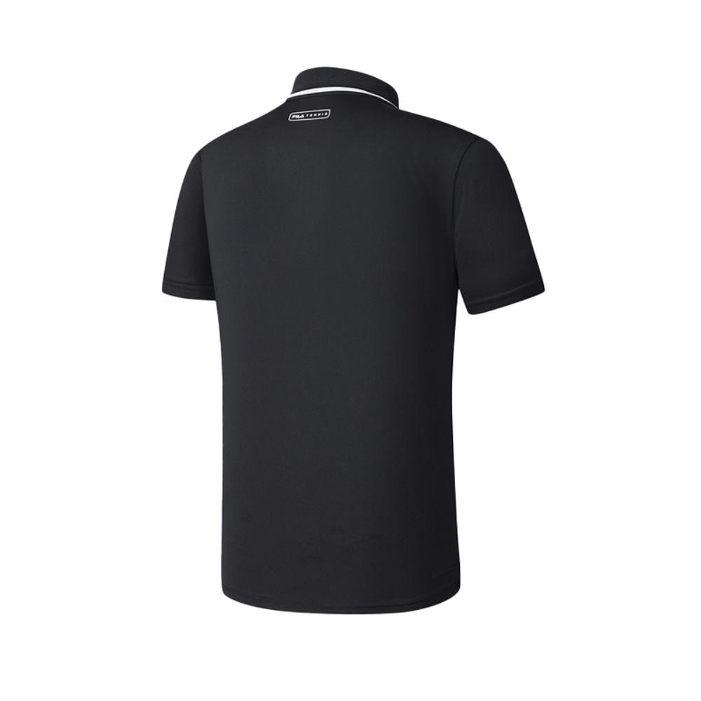 New FILA Athletics Polo Shirt Men's Pitch Black A11M523106FBK