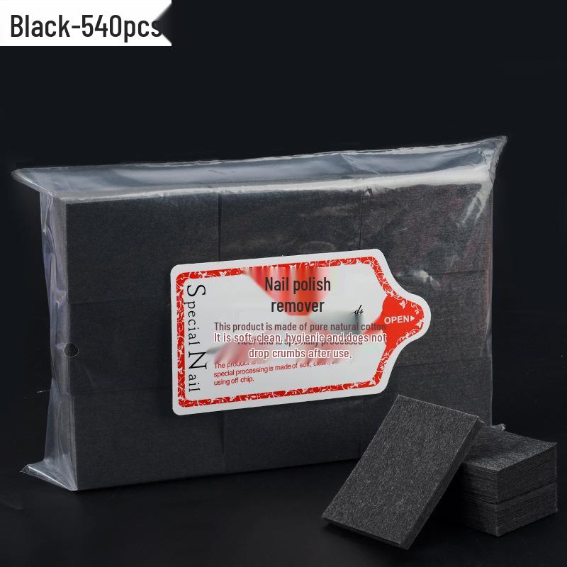 Thickened Disposable Fiber Nail Polish Remover Pads - Non-Shedding Cotton Wipes for Nail Art & Makeup Removal