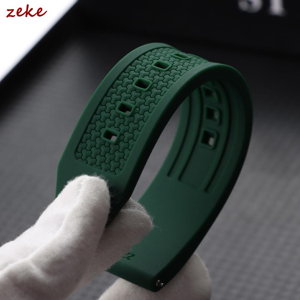20/22/24mm for Rolex Rubber Strap for Omega Universal Men Silicone Watch Band for Seiko Quick Release Sport Waterproof Wristband