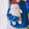 42cm Chick Pillow Plush Toys Funny Chicken Sofa Cushion Stuffed Animal Plushies Appease Doll Birthday Gifts for Kids Girl White