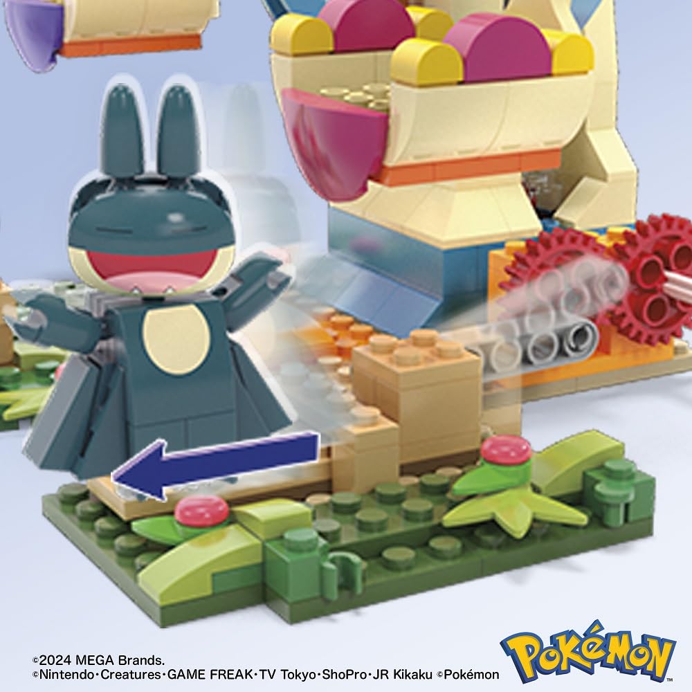 MEGA Pokemon Adventure World Vzrušující Ferris Set of a Upa Block Počet 393 Pro věk 8 let a více Multi HXF80 Kolo! ~ Meowth, Gombe, Nyaoha, (Paldea